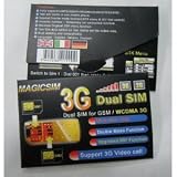 Magicsim card 3G digital Dualsim Adapter HSDPA /Umts /No Cut/Modell 2011/Kein Sim schneiden erforderlich