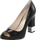 Nine West Women's Moveit Peep-Toe Pump,Black,9 M US
