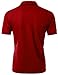 Xpril Men's 2 Tone Pattern Coolmax Fabric Short Sleeve Polo T-Shirt