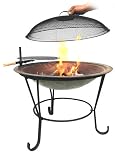 Review Gardeco  / Gardeco Outdoor Large Dual Purpose Damascus Barbeque Fire Bowl with Protective Spark Guard