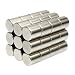 Magnetic Cylinders – .25 inch, Stacked – Silver