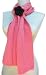 Handmade Lightweight Alpaca Natural Fiber Scarf - Featherweight Collection - Pink Sorbet (No Fringes)