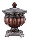 Antique Bronze Decorative Round Jewelry Box