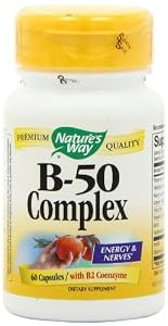 Nature's Way Vitamin B-50 Complex, Capsules, 60-Count