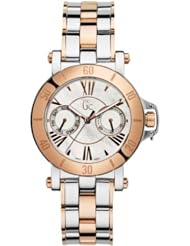 GC X74002L1S LADIES WHITE MOTHER OF PEARL 2 TONE STEEL BRACELET WATCH
