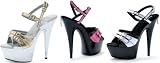 PH609-ALEXIS, Authentic Penthouse 6" Heel Single Buckle Ankle Strap Sandals
