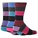 Mens Stripe Pattern Casual Wear Honeycomb Top Socks (Pack of 3) -6 Options