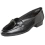 Annie Shoes Women's Missy Flat,Black/Black Croc,12 W US