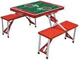 NFL Tampa Bay Buccaneers Football Field Design Portable Folding Table/Seats, Red