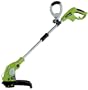 Greenworks 21052 15-Inch 5.5 Amp Electric String Trimmer/Edger With Pivoting Head & Telescoping Handle