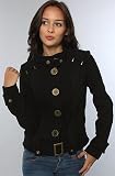 BB Dakota The Rogan Cadet Jacket in Black,Light Jackets for Women
