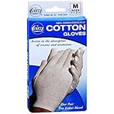 Dermatological cotton gloves - ladies regular, cara 82 (2 Pack), Medium