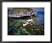 Bangka with Female Passenger on Clear Water, Hundred Islands National Park, Pangasinan, Philippines Styles Framed Art Poster Print by John Pennock, 22x18