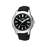Lorus Gents Black Strap Watch RXH45FX8