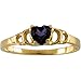 Amethyst Heart Ring title=