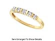 Cute Yellow Gold Petite Genuine Diamond Promise Ring " Size 7 "
