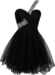 Sequined Crystal Crystals One Shoulder Short Prom Dress/Party Dress/Mini Dress 