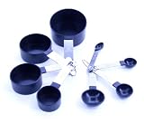 PRIMA 8 PC MEASUREING CUP SET 4 X SPOON & 4 X CUPS 2.5ml - 250ml