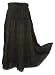 Alki'i Embroidered Full/Ankle Length gypsy bohemian long skirt - Black