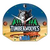 Minnesota Timberwolves Official Logo Backboard Clock