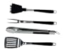 Brinkmann 9029 Stainless-Steel 4-Piece Barbecue Tool Set, Non-Slip Handles
