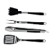 Brinkmann 9029 Stainless-Steel 4-Piece Barbecue Tool Set, Non-Slip Handles