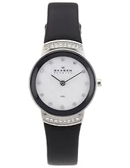 Skagen Womens 812SSLB1 Swarovski Elements With Mother-Of-Pearl Dial Watch
