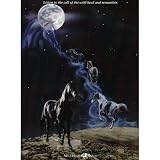 No More Night Mares Horses under Moon Art Print Poster - 18x24