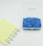 Sunshine Premium 28mm Colored Paper Clips, Economy, Smooth,universal, 300/box(blue)