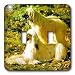 Dogs Afghan - Afghan - Light Switch Covers - double toggle switch