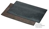 Cats Rule Perfect Food Mats - Crocodile Reversible Brown/Black