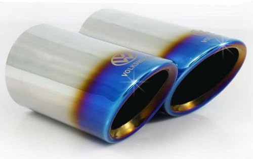 New Fashion Auto Parts Chrome Stainless Steel Burn Exhaust Muffler Tip Pipes Fit For VW Golf 6 MK6 Variant Jetta Sportwagen 2009 2010 2011 2012 2013