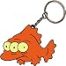 Simpsons Blinky the Three-Eyed Fish Rubber Keychain