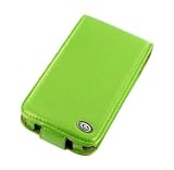 Apple iPhone 1st Generation Green Premium Leather Flip Case with Rotating Belt Clip (Not Compatible with iPhone 3G)