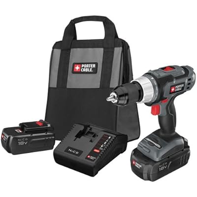 PORTER-CABLE PC180DK-2 18-Volt NiCd Drill/Driver Kit