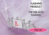 Saucy Hen Night Headwear | Flashing L Plate Tiara with Veil