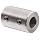 Climax Metal RC-025-S  Coupling, Stainless Steel Grade 303, 1/4" Bore , 1/2" OD, With 10-32 x 1/8 Set Screw