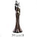 Modern large figurine of a Couple Leather Effect 39Cm High - Supplied by Mekasa