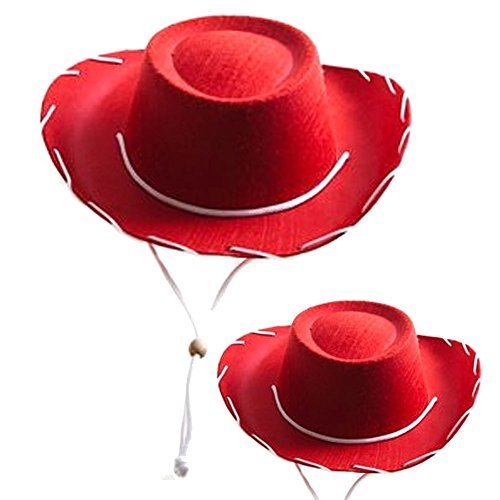 Children's Red Felt Cowboy Hat