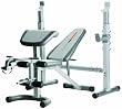 Weider Hantelbank Pro 290 CW, 822078, silber-schwarz-orange, 130x165x175 cm