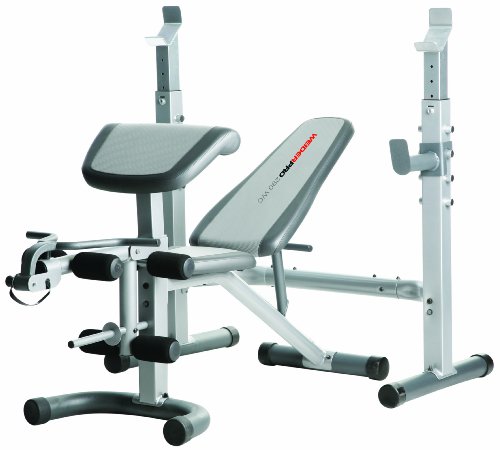 Weider Hantelbank Pro 290 CW, 822078, silber-schwarz-orange, 130x165x175 cm Preisvergleich