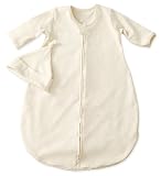Kiddopotamus Dreamsie Luxe Organic Cotton Sleeper & Sleep Cap, Natural