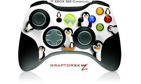 XBOX 360 Wireless Controller Decal Style Skin - Penguins on White (Controller Not Included)