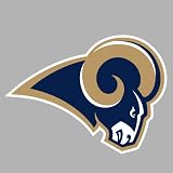 St. Louis Rams Auto Car Bumper Decal Sticker 7.5 X 5.5