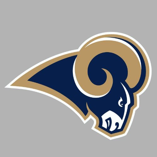 St. Louis Rams Auto Car Bumper Decal Sticker 7.5 X 5.5