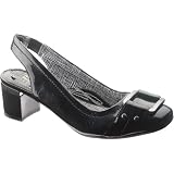 Hush Puppies Kudos Sling (Women's 6.5 M in Black Patent Leather)