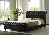 Richmond 6FT Super King Size Brown Faux Leather Bed