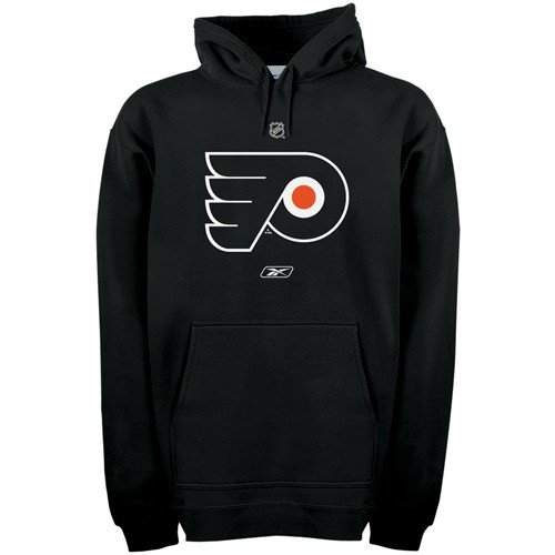 NHL Philadelphia Flyers Primary Logo Hooded Fleece (Black, Large)
