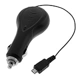 GTMax Retractable Car Charger for AT&T HTC Inspire 4G