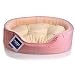 Corduroy Oval Dog Bed in Pink